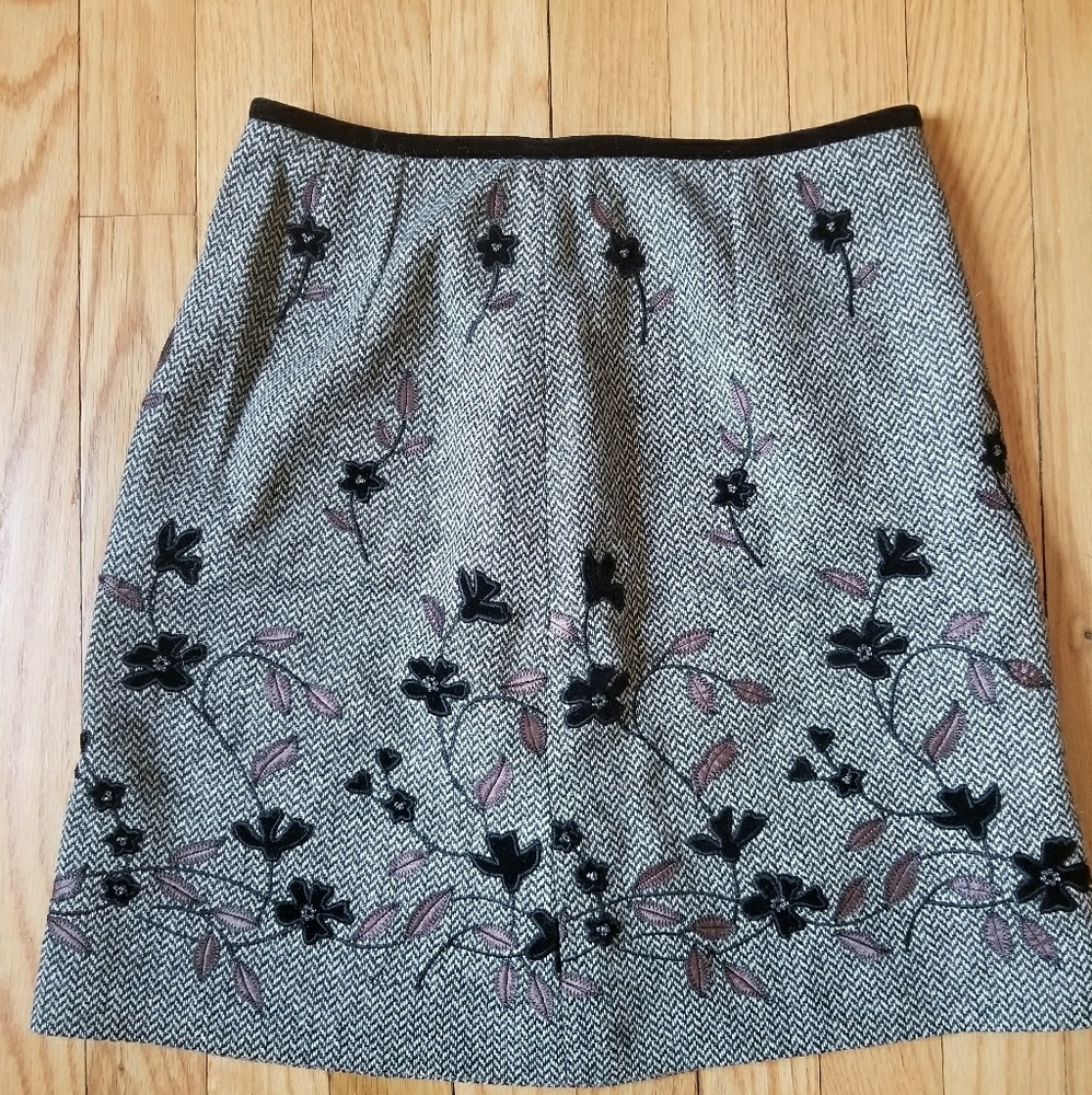 Ann Taylor wool tweed skirt